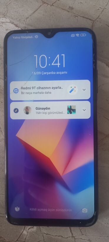 Infinix: Redmi 9T, 128 ГБ, цвет - Черный, Отпечаток пальца