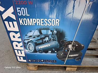 Kompresori za vazduh: FERREX vazdušni kompresor 50 L – 2200 W, 10 bar . Licno preuzimanje — 3