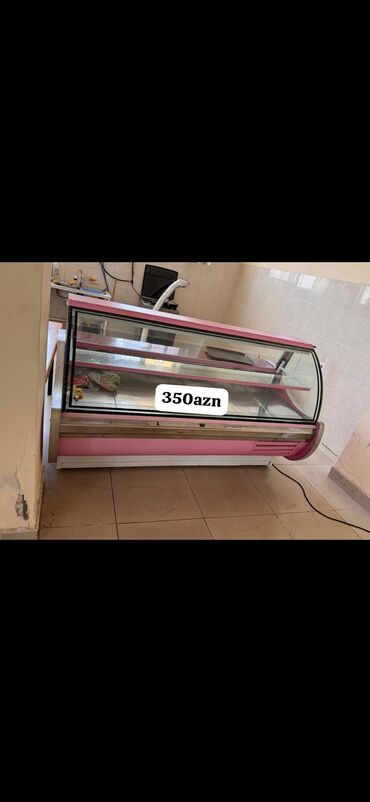 Restoran mebeli: *Kalbasa vitrini 2metrelik qiymet 350azn unvan baki kod 0658