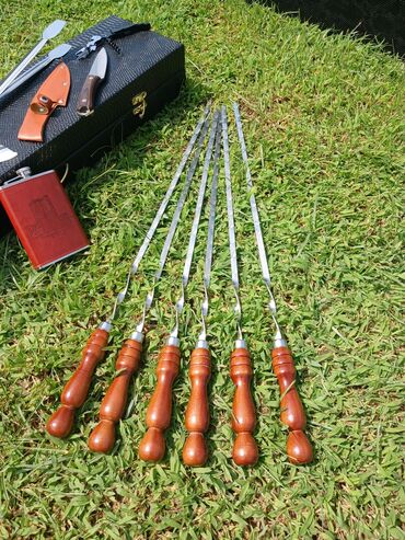 Kabab üçün digər mallar: 🎁Hədiyyəlik Şiş dəsti🤩🤩🤩 ⚒️Peşəkar ustalar tərəfindən hazırlanmış Əl — 4