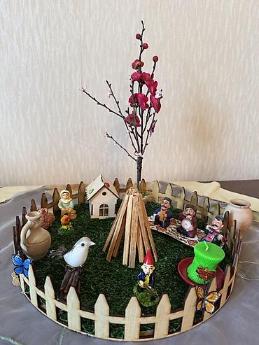 yeni il süfreleri: Novruz temalı dekorativ kompozisiya – süfrə və ya interyer bəzəyi — 1