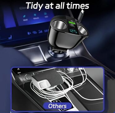 Digər avtoelektronika: Avtomobil üçün çoxportlu şarj adapteri 8AZN-dən başlayaraq. - — 7