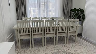 office table: Стол и стул для зала, Новый, Самовывоз, цвет - Бежевый — 2