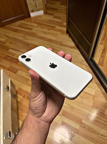 apple macbook: IPhone 11, 64 GB, Ağ, Face ID, Sənədlərlə — 1