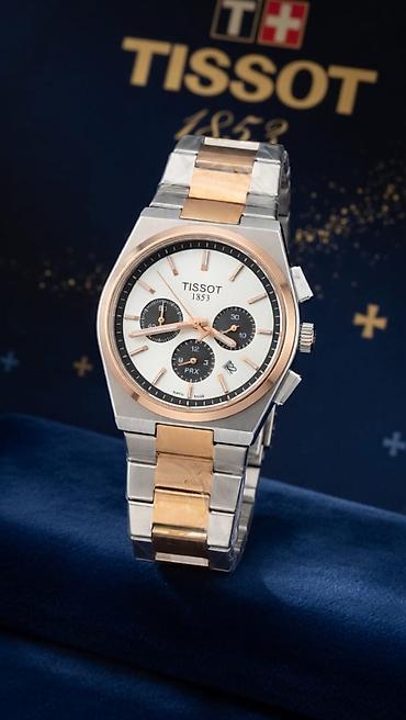 Наручные часы: Tissot PRX Chronograph qol saatı - İsveçrə istehsalı kvars xronoqraf — 1