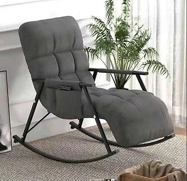 stolica merdevine: Relaks ljuljaška/fotelja sa naslonom za noge – ergonomska, podesiva - — 3