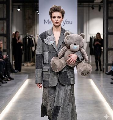 teddi: Böyük ölçülü plyuş ayıcıq – “Me to You” seriyası - Rəng: boz - — 2