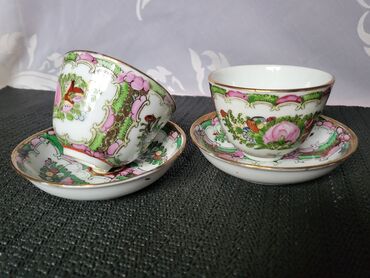 Kuhinjski setovi: Fildzani Hong Kong rucno oslikani,porcelanski 1950g+. Fildzani bez — 1