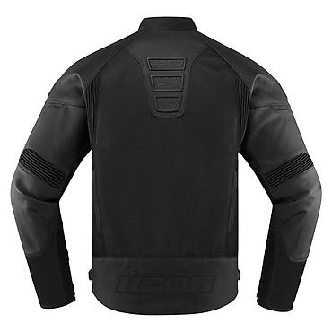 мото куртки: Мужская куртка, XL, Icon, Новый, цвет - Черный, Самовывоз — 2