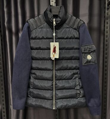 kişi kurtkalari: Мужская куртка Moncler, M (EU 38), цвет - Голубой