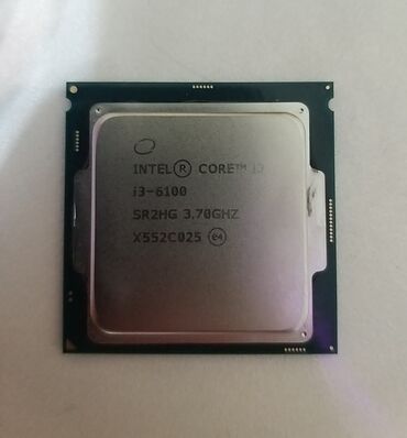 kompyuter hisseleri: Prosessor Intel Core i3 I3-6100, 3-4 GHz, 4 nüvə, İşlənmiş