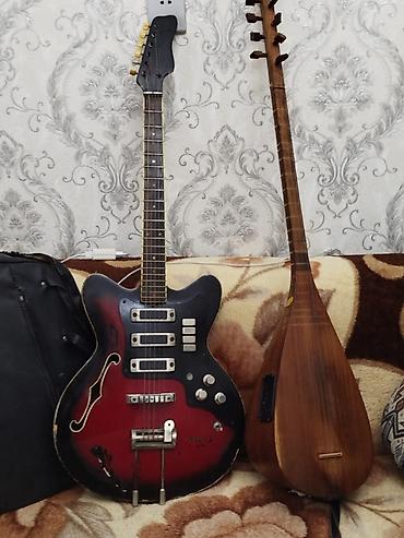pul səkilləri: Məhsul: Elektrik gitara və saz – hər ikisi üçün çanta ilə Təsvir: - — 1