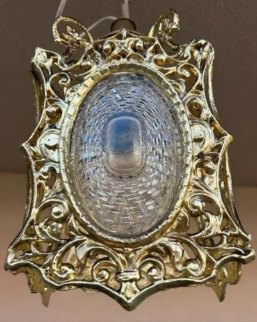 RS - Antique Chandeliers: Stari luster / fenjer - STAKLO / METAL - MOGUĆ PREVOZ U odličnom — 7