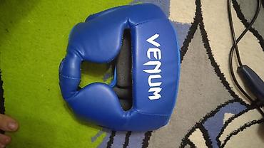 boks torbasi: Məhsul: VENUM boks/MMA baş qoruyucusu - Rəng: mavi - Üz və gicgah — 1