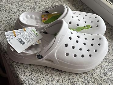 Сабо: Crocs Reviva Clog, модель 20, цвет белый. - Оригинальные сабо Crocs с — 1