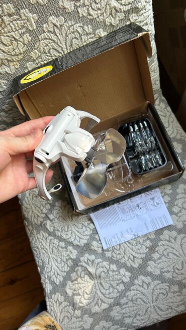 Eynəklər: Başlıq: LED işıqlı başa taxılan böyüdücü eynək dəsti, dəyişdirilə — 3