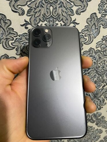купить бу iphone 11 pro: IPhone 11 Pro, Б/у, 64 ГБ, Black Titanium, Защитное стекло, Чехол, 77 %