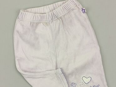 legginsy z siatka po boku: Baby material trousers, 6-9 months, 68-74 cm, condition - Very good