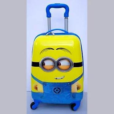 Rančevi, torbe i koferi: Dečji kofer sa motivom Miniona - Čvrsta ABS/PC školjka sa sjajnom — 7