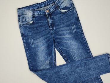 spodnie jeansy dzwony damskie: Jeansy damskie, S