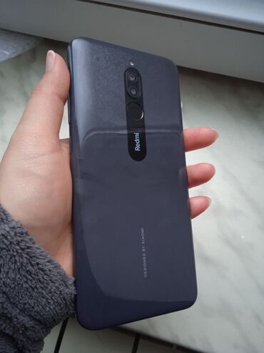 телефоны fly era nano 3: Xiaomi Redmi Note 8, 64 GB, rəng - Boz, 
 Barmaq izi, İki sim kartlı