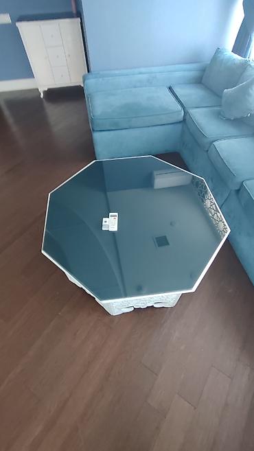 ofis stollari: Şüşə üstlü masa dəstləri Qonaq otağı, salon, istirahət zonası, lobi — 2