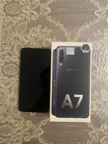 samsung 9082: Samsung A7, 64 GB, rəng - Qara, Barmaq izi, İki sim kartlı