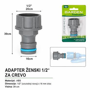 KMT 12 3 4 unutrašnji navoj 500501 Adapter ženski 1/2" za crevo