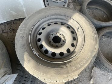 оборудование для шиномонтаж: Колеса в сборе 225 / 60 / R 15, Лето, Б/у, Комплект, Легковые, Железные, отверстий - 5