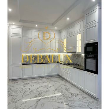 Sifarişlə mətbəx mebeli: Sifarişlə mətbəx dəsti, Özü çəkən petlələr, Sadə laminat, Kredit yoxdur, Rayonlara çatdırılma, Pulsuz çatdırılma — 6