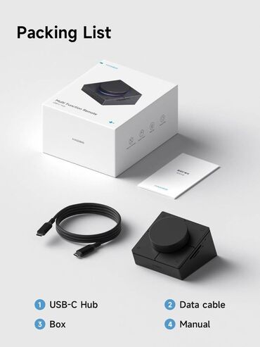 USB хабы: USB hub Концентратор Hagibis Knob USB-C с кнопками быстрого доступа — 9