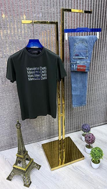 Kişi geyimləri: Kişi T‑shirt kolleksiyası Brend variantları: - Massimo Dutti qısaqol — 6