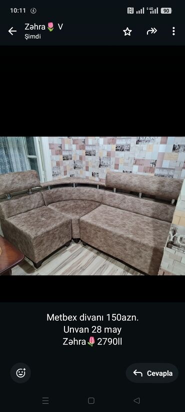Mətbəx mebeli: Künc divan