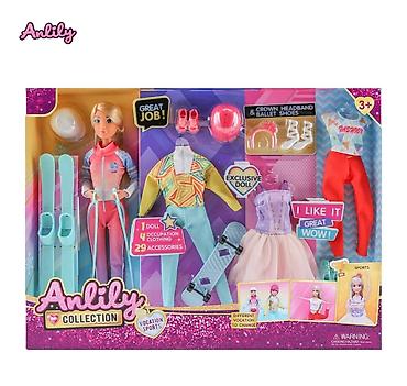 crne lakovane cipele: Anlily Collection – Vacation Sports set za igru - Lutka sa dugom — 1