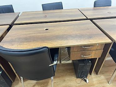 Ofis mebeli: Ofis üçün işçi masaları, stullar dəsti və şkaf Təkdə satılır və — 5