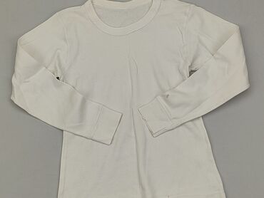 biała krótka bluzka: Bluzka, 8 lat, 122-128 cm, stan - Zadowalający