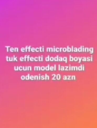 Tibb bacıları: Tən effekti mikrobleydinq və tük effekti dodaq boyası üçün model