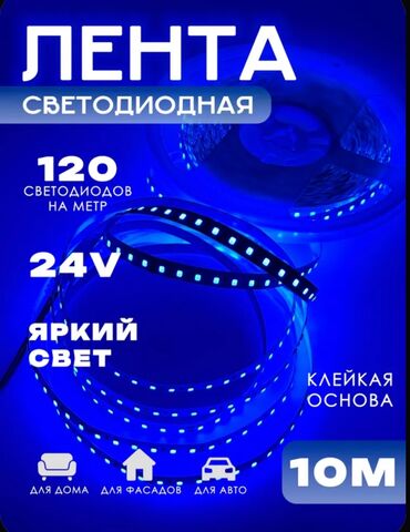 Люстры: Светодиодная лента с ярким синим свечением. Предназначена для