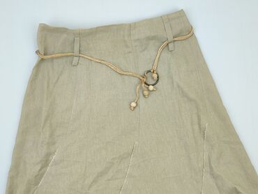 beżowa spódnice zamszowa: Skirt, 3XL (EU 46), condition - Good