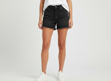 sinsay dżinsy z wysokim stanem: FB Sister, Shorts for women, size XS