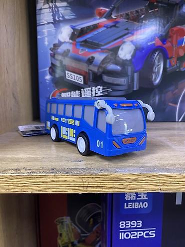 chrysler eagle talon: Игрушечный автобус Razy Bus - Яркий синий городской автобус с номером — 2