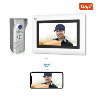 mini video camera: Tuya smart WiFi Video qapı telefonu, RL-T07F-WIFI, - 7 düymlük