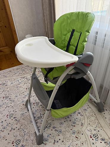 ходунки детские chicco: Стульчик для кормления, Б/у, Chicco, цвет - Зеленый, Самовывоз — 2