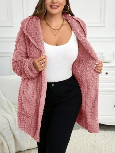 Džemperi, kardigani: Ženska plišana kardigan jakna sa kapuljačom Cena 3200 din Vel — 10