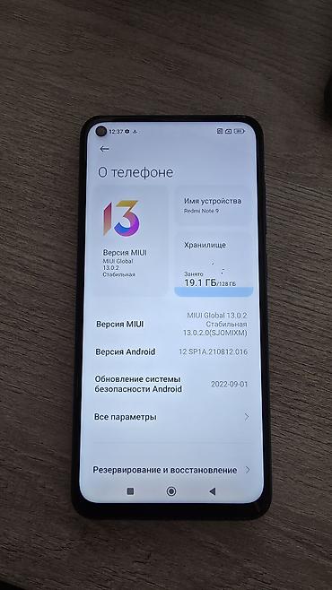 редми 13 про плус: Redmi, Redmi Note 9, Б/у, 128 ГБ, цвет - Синий, 2 SIM — 2
