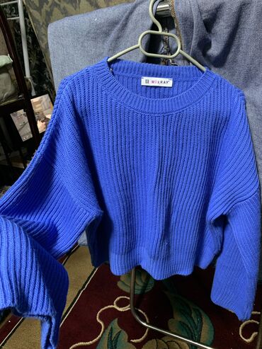 одежда на девочку: Женский свитер, Оверсайз, Средняя модель