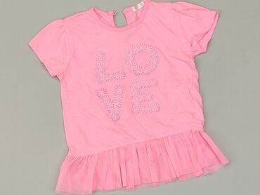 neonowa różowa bluzka: Bluzka, 1.5-2 lat, 86-92 cm, stan - Dobry