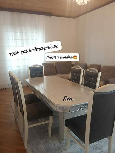 mdf panel: Qonaq otağı üçün, Yeni, Açılmayan, 6 stul — 4