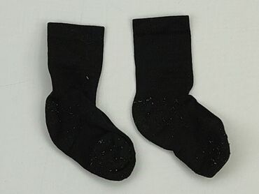 czarne długie skarpety: Socks, 22–24, condition - Good