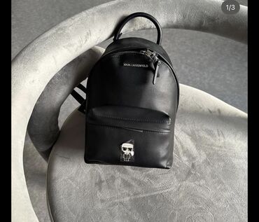 рюкзак черный: Рюкзак от Бренда карл Лагерфельд